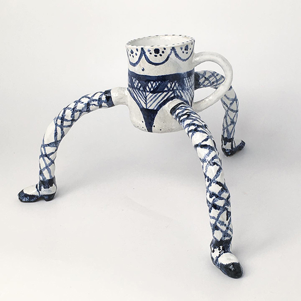 Spider cup, ceramics and glaze, 15x15x10 in., 2020