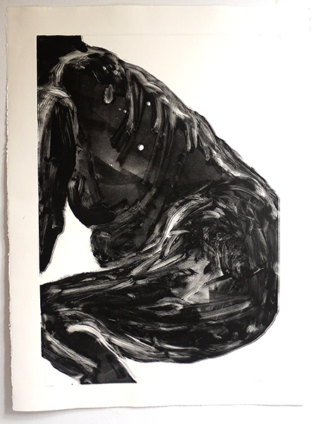 Untitled, 18x32 in., 2015, Monoprint