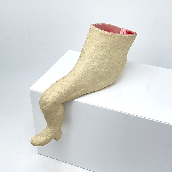 Leg-Vase, Ceramics and glaze, 2020